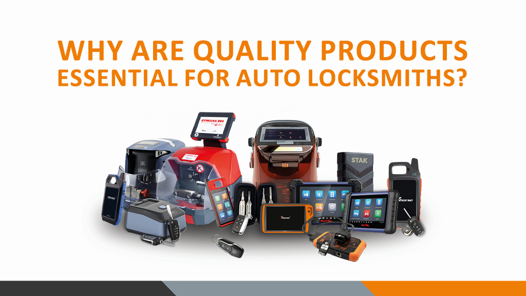 Collection of quality auto locksmith tools
