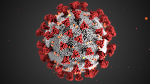 Close up image of Covid-19 virus